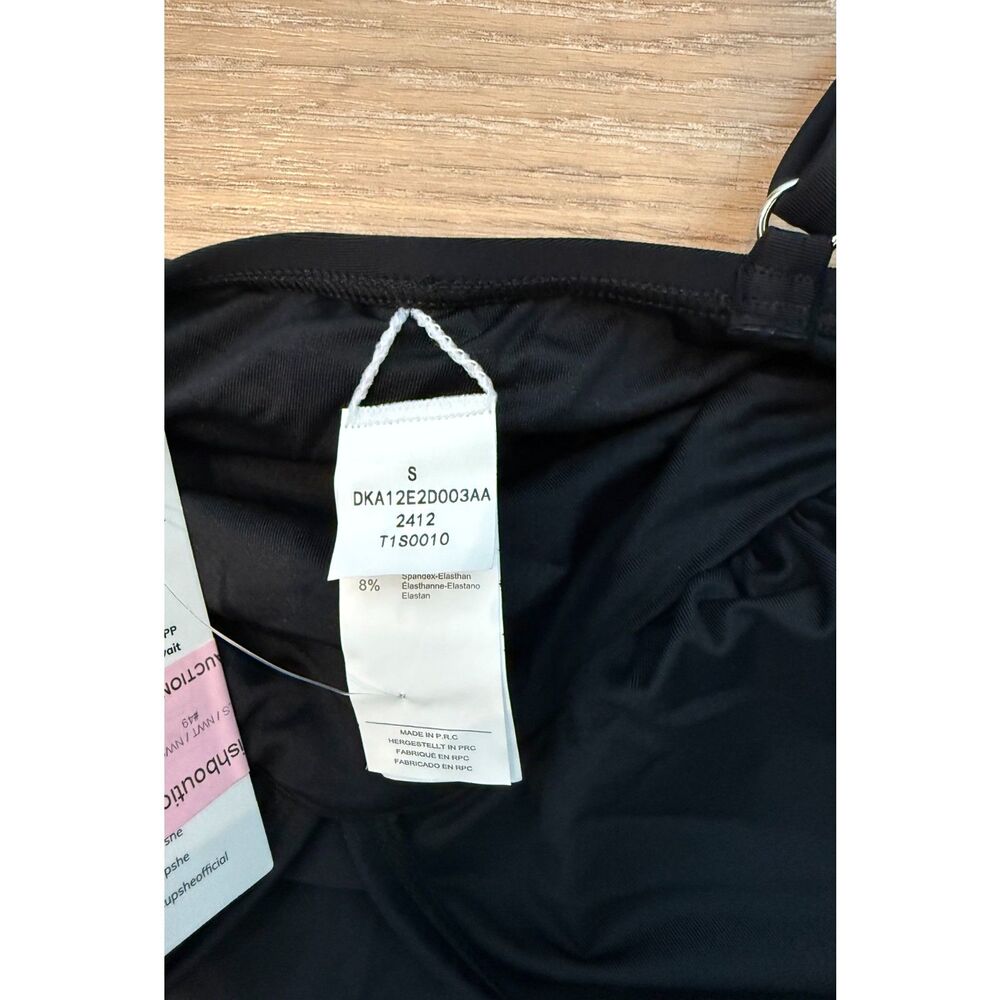 NWT Cupshe Black One Piece Swimsuit Size Small - Picture 3 of 4